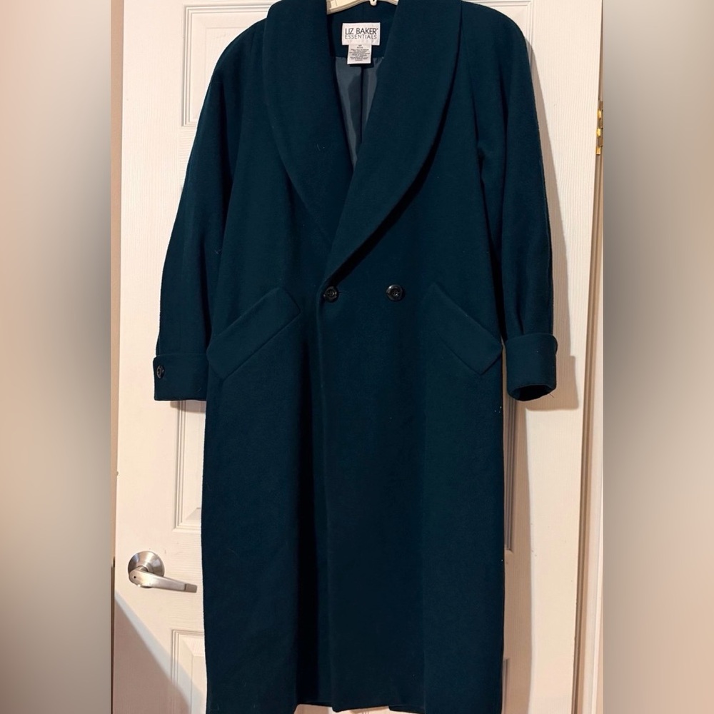 Liz Baker Men's Navy Trench Coat 10P